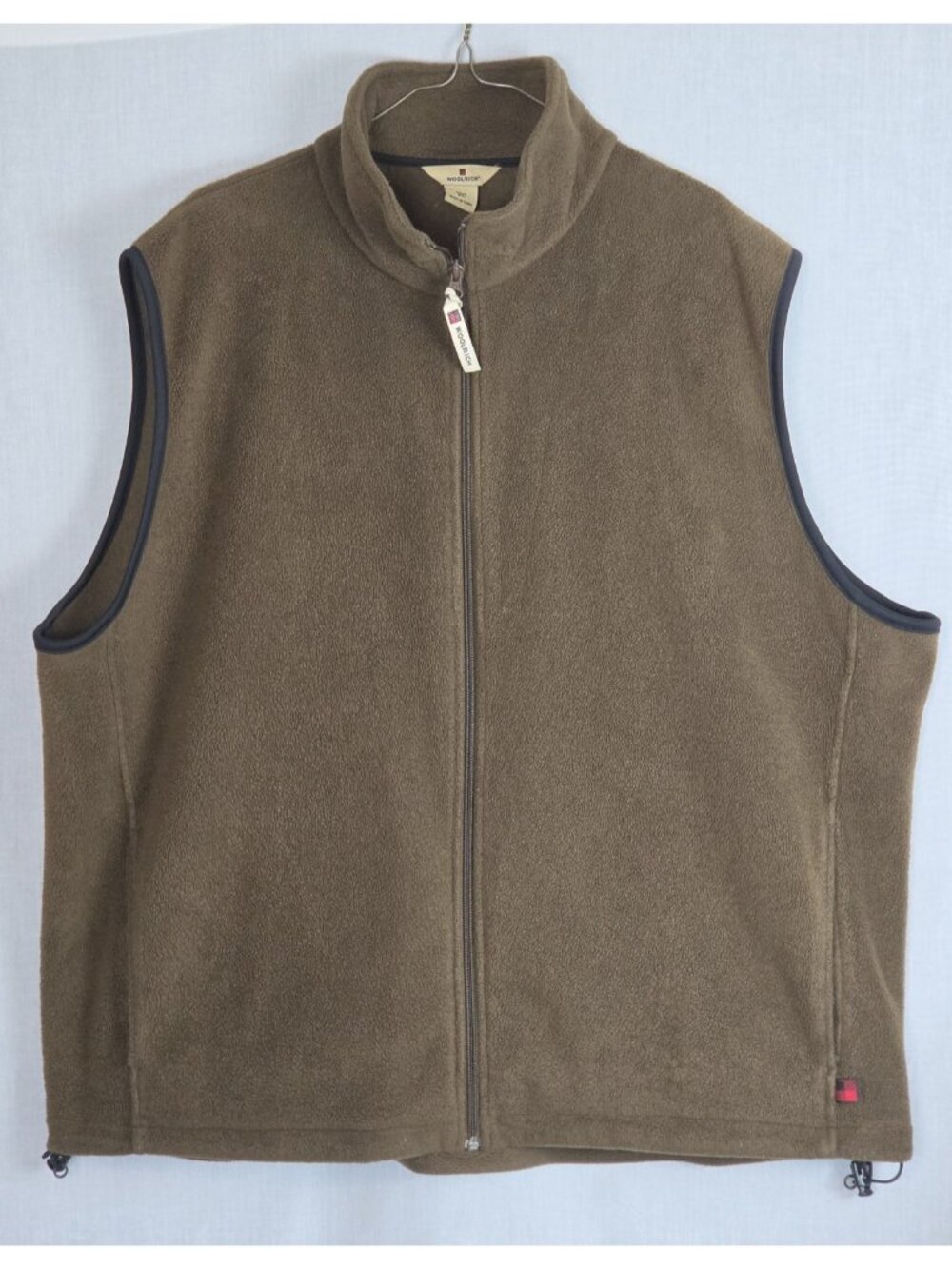Woolrich Fleece Vest Men's 2XL Oversized Brown Fall Dadcore Comfy Winter Relax